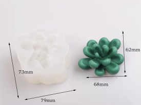 Molde silicona suculenta grande